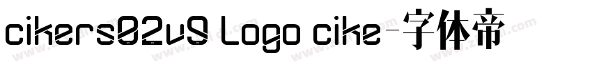 cikers02v9 logo cike字体转换